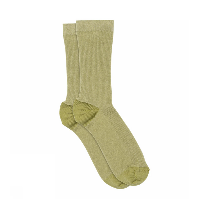 Fine Cotton Rib Socks