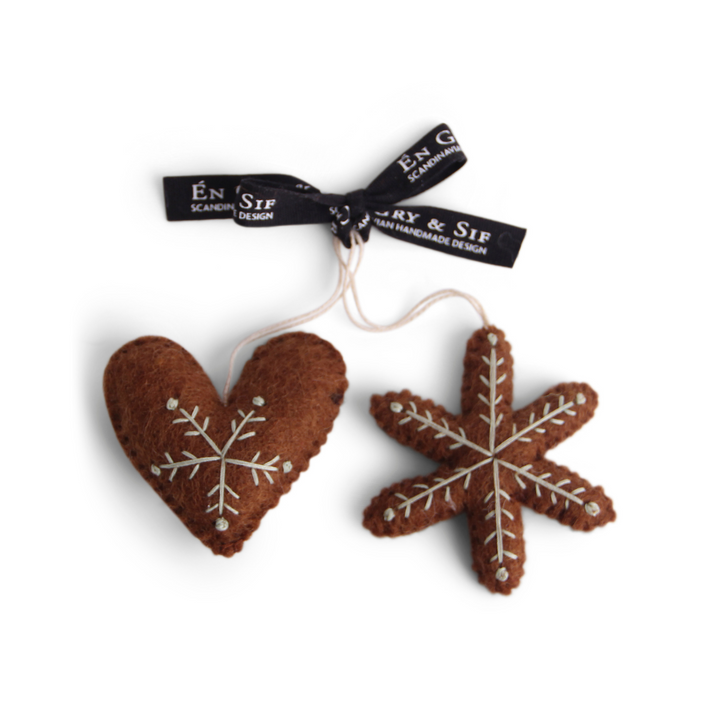 Gingerbread Heart & Star