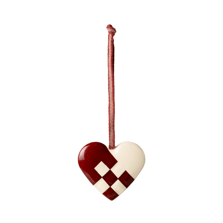 Metal Heart Small Red