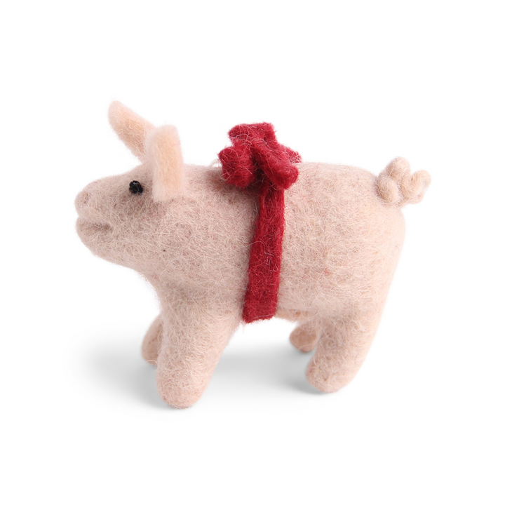 Pig with Red Loop