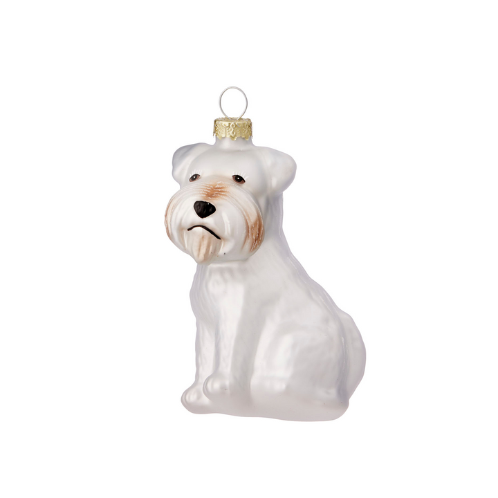 Xmas Ornament Dog White